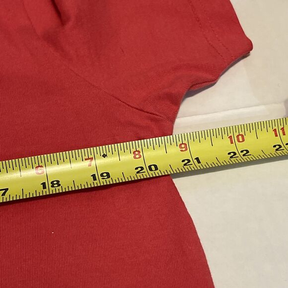 Life is Good T-Shirt Mens M Red Short Sleeve May The Course Be With You Crusher - Picture 8 of 9